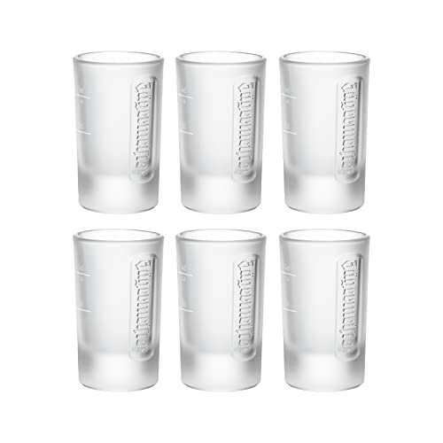 Jägermeister Shotgläser Set 4cl - 6er Set Schnapsglas – Eichstrich 2cl & 4cl - Spülmaschinenfest und Standfestes Likörglas - Das Original – Schnaps, Likör Glas von Jägermeister