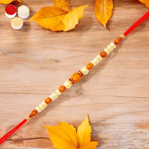 Ghasitaram Gifts Jaiccha Rakhi for Brother Rakhis Online 6222- Pearl Rakhi von Jaiccha