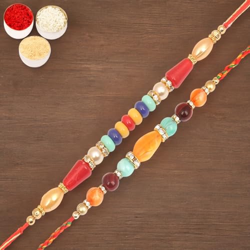 Ghasitaram Gifts Jaiccha Rakhi for Brother Rakhis Online - 6959,8650 Fancy Thread Rakhi von Jaiccha