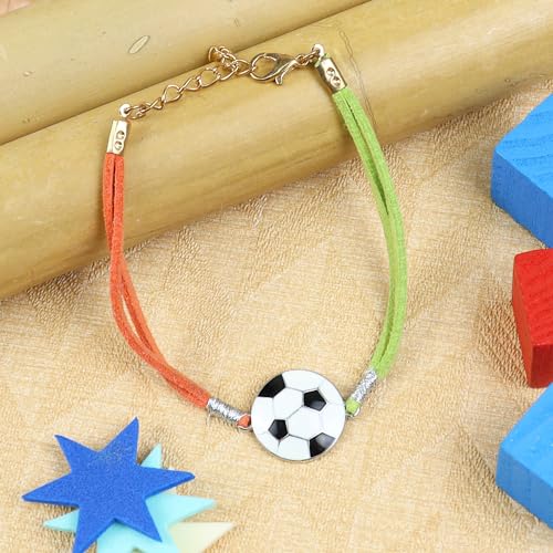 Ghasitaram Gifts Jaiccha Rakhi for Brother Rakhis Online KR24-008- Rakhi Metal Football Kids Rakhi von Jaiccha