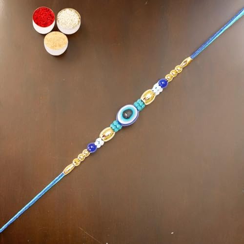 Ghasitaram Gifts Jaiccha Rakhi for Brother Rakhis Online N-156 Evil Eye Fancy Rakhi von Jaiccha