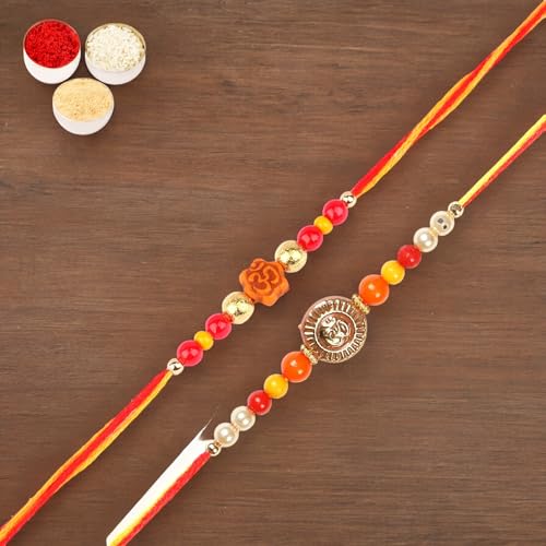 Ghasitaram Gifts Jaiccha Rakhi for Brother Rakhis Online - Set of 2-6074, 6042 Thread Rakhi von Jaiccha