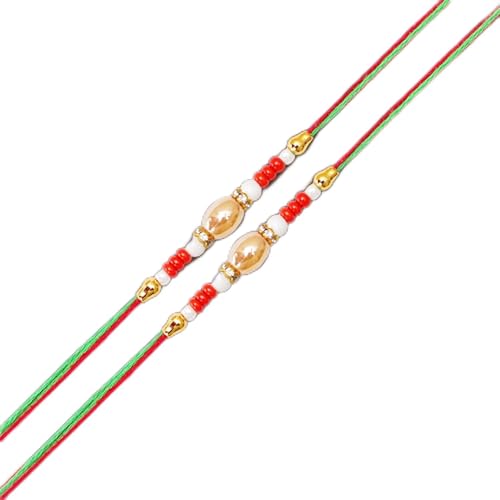 Ghasitaram Gifts Jaiccha Rakhi for Brother Rakhis Online Set of 2-N-704 Fancy Rakhi von Jaiccha