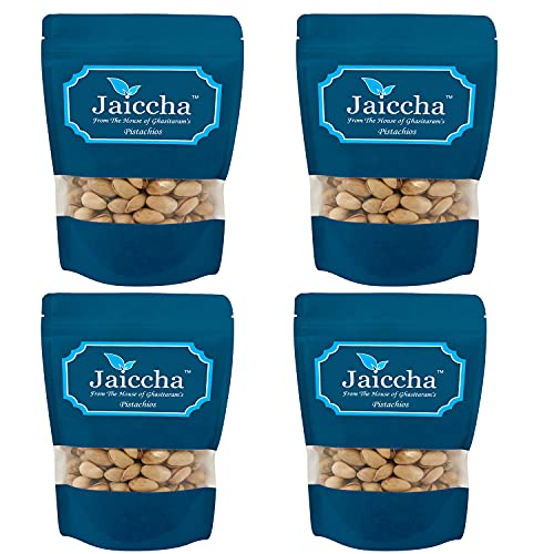 Jaiccha Ghasitaram Afgani Pistachios 800 GMS in White Paper Pouch von Jaiccha