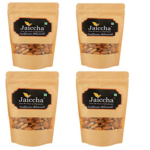 Jaiccha Ghasitaram American/ Califonia Almonds 800 GMS in Brown Paper Pouch von Jaiccha