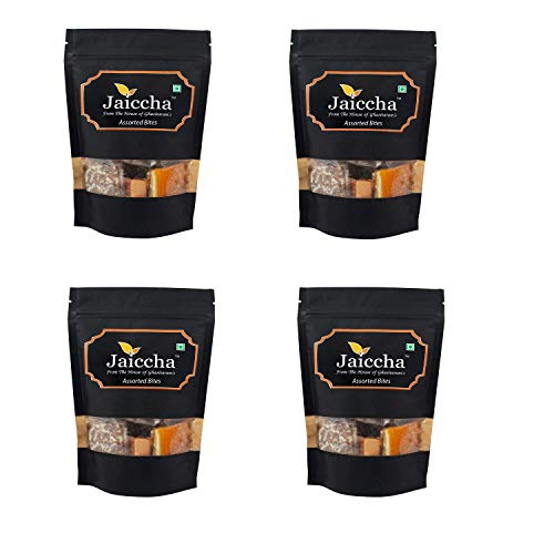 Jaiccha Ghasitaram Assorted Bites 800 GMS in Black Paper Pouch von Jaiccha