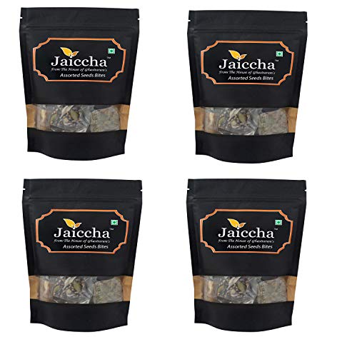 Jaiccha Ghasitaram Assorted Seeds Bites 800 GMS in Black Paper Pouch von Jaiccha