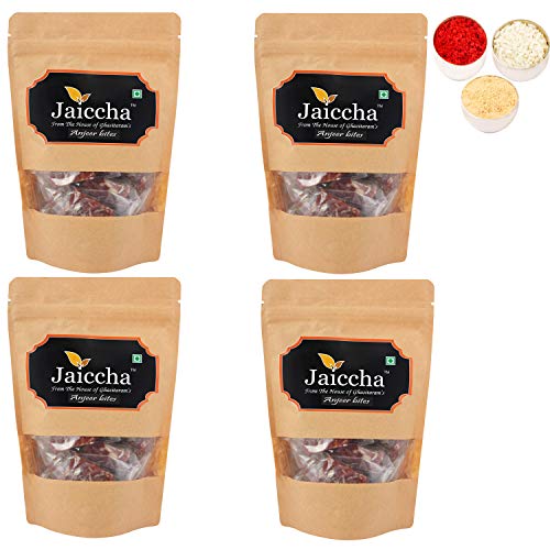 Jaiccha Ghasitaram Bhaidooj Gifts - Cashew Anjeer Bites 800 GMS in Brown Paper Pouch von Jaiccha