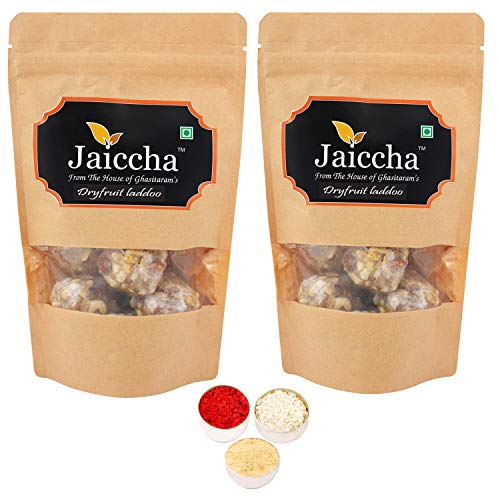 Jaiccha Ghasitaram Bhaidooj Gifts - Dryfruit laddoo 400 GMS von Jaiccha