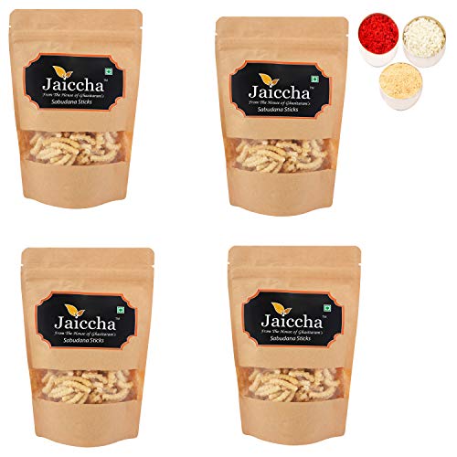 Jaiccha Ghasitaram Bhaidooj Gifts - Sabudana Sticks 800 GMS in Brown Paper Pouch von Jaiccha