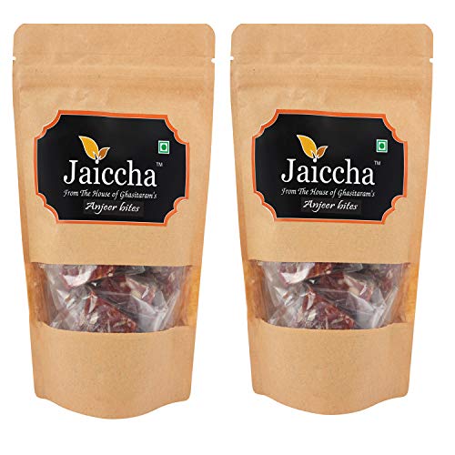 Jaiccha Ghasitaram Cashew Anjeer Bites 400 GMS in Brown Paper Pouch von Jaiccha