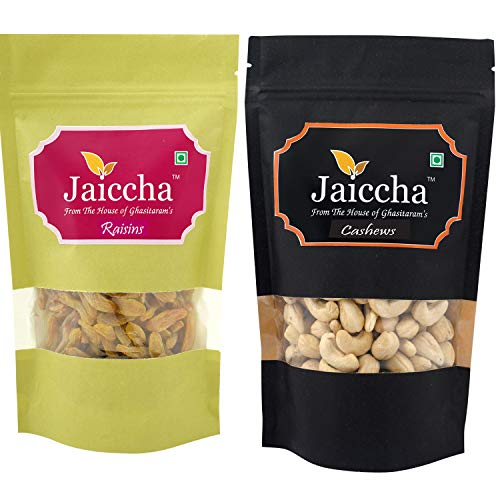 Jaiccha Ghasitaram Cashews and Raisins Pouches 400 GMS von Jaiccha