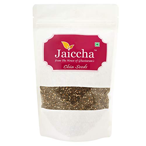 Jaiccha Ghasitaram Chia Seeds 200 GMS in White Paper Pouch von Jaiccha