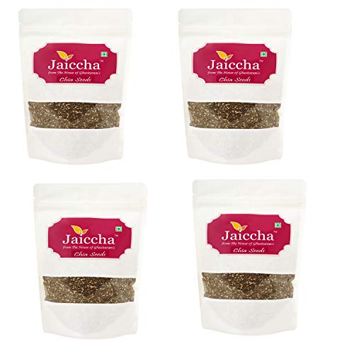 Jaiccha Ghasitaram Chia Seeds 800 GMS in White Paper Pouch von Jaiccha