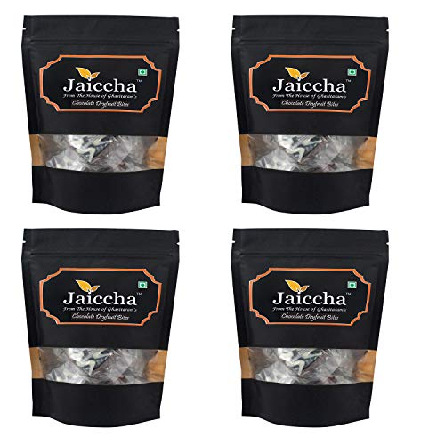 Jaiccha Ghasitaram Chocolate Dryfruit Bites 800 GMS in Black Paper Pouch von Jaiccha