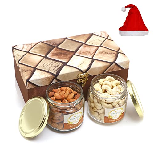 Jaiccha Ghasitaram Christmas Gifts Miracle Box of 2 Jars of Cashews and Almonds von Jaiccha