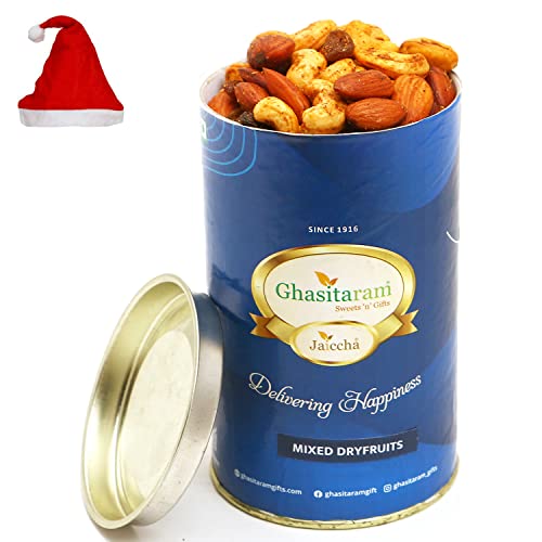 Jaiccha Ghasitaram Christmas Gifts Mix Salted Dryfruits Can von Jaiccha