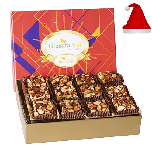 Jaiccha Ghasitaram Christmas Gifts Sugarfree Almond Delight in Premium Box 12 pcs von Jaiccha