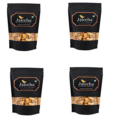 Jaiccha Ghasitaram Desi Ghee Fried Salted Cashews 800 GMS in Black Paper Pouch von Jaiccha