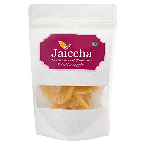 Jaiccha Ghasitaram Dried Pineapple 200 GMS in White Paper Pouch von Jaiccha