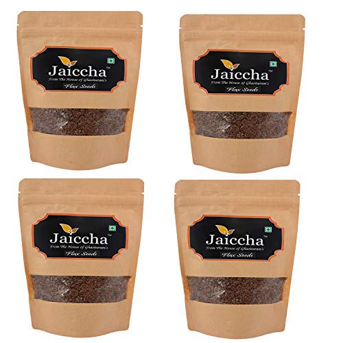 Jaiccha Ghasitaram Flax Seeds 800 GMS in Brown Paper Pouch von Jaiccha