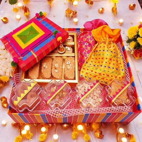 Jaiccha Ghasitaram Gifts Lohri sweets Gachak hampers Premium Lohri Basket von Jaiccha