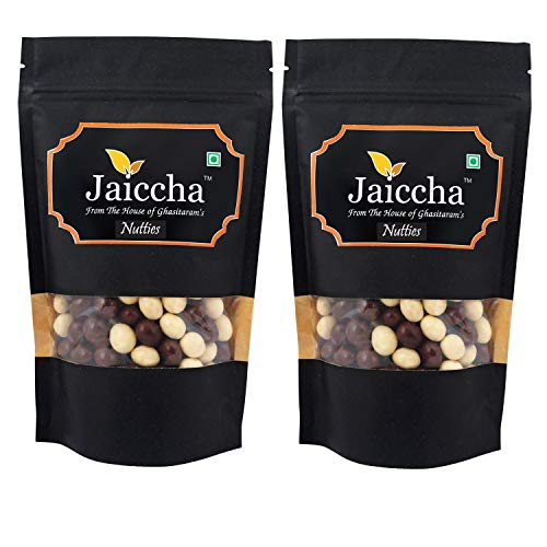 Jaiccha Ghasitaram Pack of 2 (200 GMS) - Nutties 400 GMS in Black Paper Pouch von Jaiccha