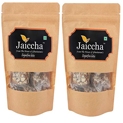 Jaiccha Ghasitaram Pack of 2 (200 GMS) - Sugarfree Bites 400 GMS in Brown Paper Pouch von Jaiccha