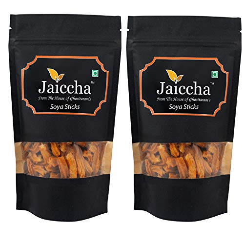 Jaiccha Ghasitaram - Pack of 2 SOYA Sticks 100 GMS in Black Paper Pouch von Jaiccha