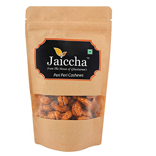 Jaiccha Ghasitaram Peri Peri Cashews 200 GMS in Brown Paper Pouch von Jaiccha