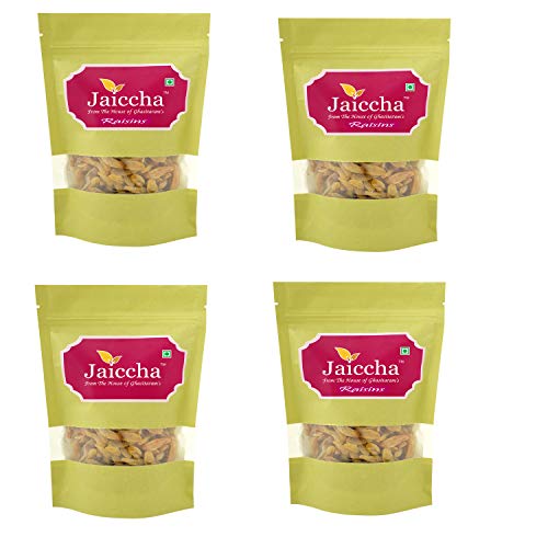 Jaiccha Ghasitaram Selected Indian Raisins 800 GMS in Green Paper Pouch von Jaiccha