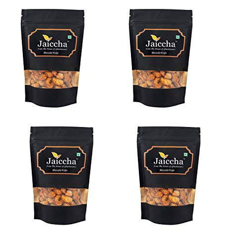 Jaiccha Ghasitaram Special Masala Kaju 800 GMS in Black Paper Pouch von Jaiccha