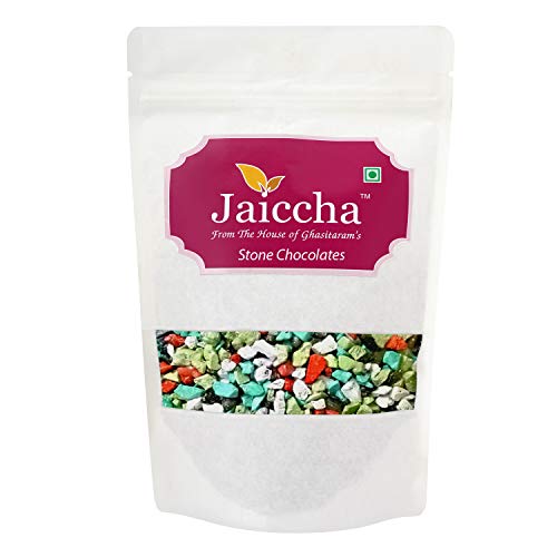 Jaiccha Ghasitaram Stone/ Rock Chocolates 200 GMS in White Paper Pouch von Jaiccha