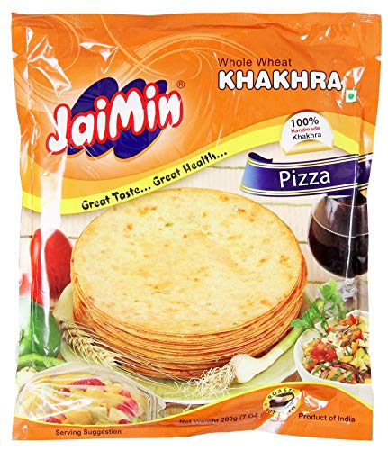 Jaimin Khakhra Weizen-Snack mit Pizzageschmack - 200g - 3er-Pack von Jaimin