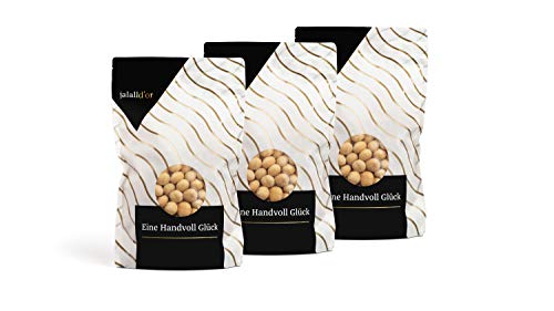 jalalld'or Premium Macadamianüsse bio | Rohkostqualität aus Kenia | ganze Nüsse | fair gehandelt aus kleinem Bauernprojekt| frisch abgefüllt | cremig knackiger Macadamia Geschmack | 3 x 1kg von Jalall D'or