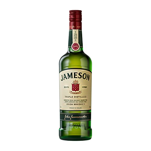 Jameson Irish Whiskey – Blended Irish Whiskey aus feinen, dreifach destillierten Pot Still und Grain Whiskeys – Milder und zeitloser Whiskey aus Irland – 1 x 0,7 l Single Malt Irish von Jameson