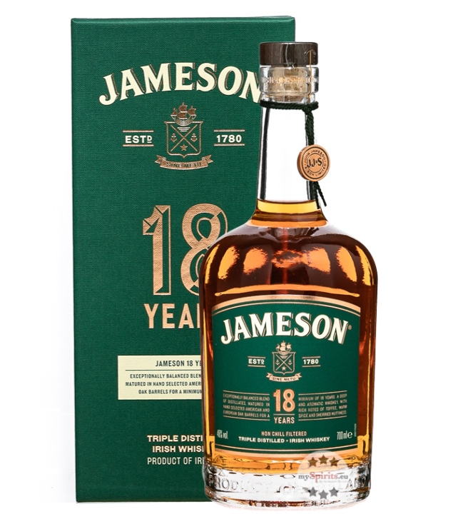 Jameson 18 Jahre Irish Whiskey (46 % vol, 0,7 Liter) von Jameson