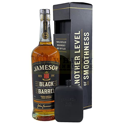 Jameson Black Barrel 40% 0,7l inkl. Flachmann Hip Flask von Jameson