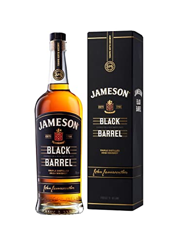Jameson Black Barrel Irish Whiskey – Blended mit Single Pot Still und seltenem Grain – 1 x 0,7 l von Jameson