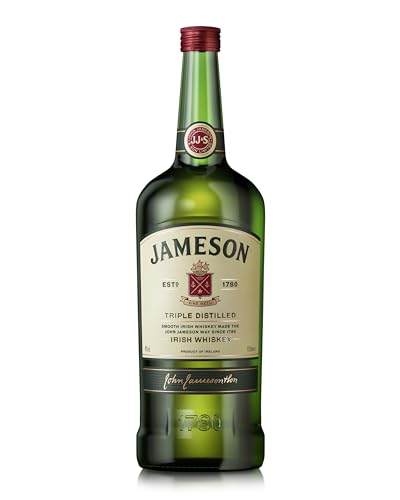 Jameson Irish Whiskey, große XXL Flasche, Blended Single Malt Irish Spirit aus feinen, dreifach destillierten Pot Still & Grain Whiskeys, 1 x 4,5 l von Jameson