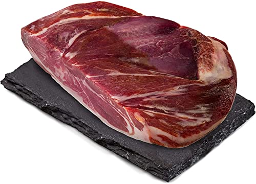 Serrano Schinken Entbeint & Poliert (Vorderschinken) ca. 1 KG - 100 % Naturbelassen mit Meeressalz aus dem Mittelmeer von Jamonprive