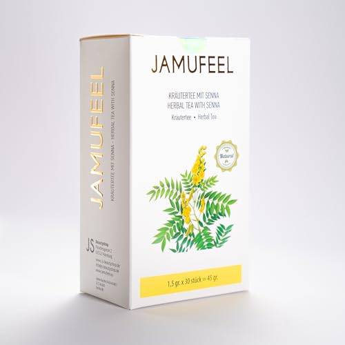 Jamufeel • Senna Tee • 45g (30 Stück à 1,5g) • 100% Senna • Unterstützt die Verdauung • 100% Natürlich von Jamufeel