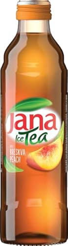 Jana Ice Tea Pfirsich - Erfrischungsgetränk mit Pfirsich Geschmack, Eistee, Glas EINWEG inkl. Pfand, (24x330ml) (Pfirsich) von Jana Ice Tea