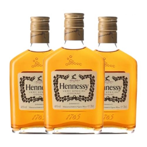 Cognac Hennessy V.S. Cognac Kleine Flasche 20 cl (Karton mit 3 Kleine Flasche von 20 cl) von Jas. Hennessy & Co