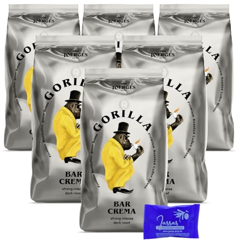 Gorilla Espresso Bar Crema 6x 1000g Joerges + Jassas Gebäck | Gorilla Kaffee | Gorilla Espresso von Jassas Griechische Feinkost