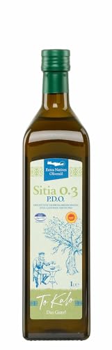 Griechisches Olivenöl Sitia 0.3% 1,0l ToKalo| Hergestellt auf Kreta | Extra nativ | Mild-fruchtig | Kaltgepresst | 100% Koroneiki Oliven | Geschützte Herkunftsbezeichnung von Jassas Griechische Feinkost