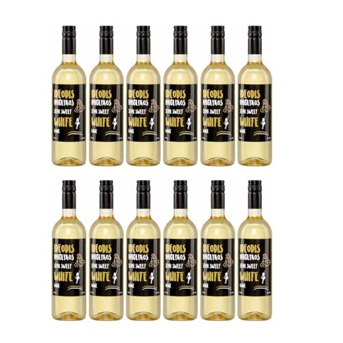 Imiglykos Ideodis weiß 12x 0,75l VAENI Naoussa | Lieblicher Weißwein aus Griechenland | 11% Vol. | Weingut Vaeni Naoussa | + 20ml Jassas Olivenöl von Jassas Griechische Feinkost