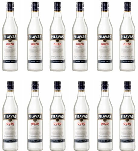 Ouzo Pilavas Nektar 12x 0,7l 40% Vol. | + 20ml Jassas Olivenöl von Jassas Griechische Feinkost