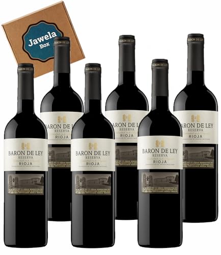 6 x Baron de Ley Reserva Rioja D.O.Ca 0,75l - Jawela Box 6er Vorteilspaket - Rotwein - 6 x 0,75l von Jawela