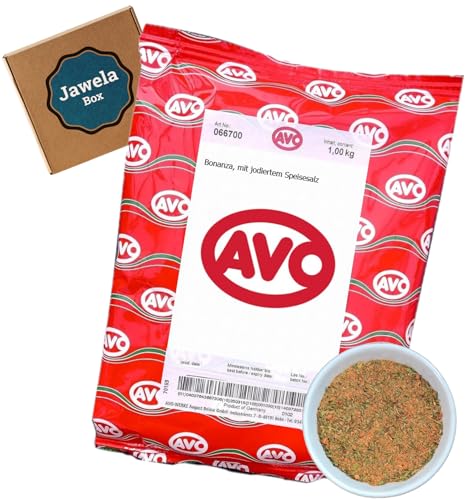 AVO Bonanza Grillgewürz 1kg - Jawela Box - Metzgergewürz Geflügel Schweinefleisch aus natürlichen Zutaten - Großpackung (1kg, Bonanza) von Jawela